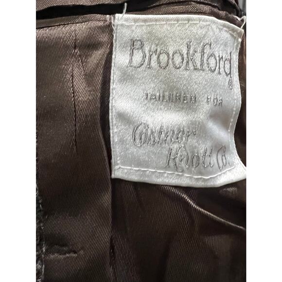 Vintage Brookford Sport Coat Men’s Jacket Wool Tweed Leather Elbow Patches - Picture 8 of 8